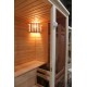 Двухместная угловая финская сауна кабина из кедра с электрокаменкой для дома, квартиры или бизнеса